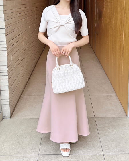 INGNI(イング) バックレースアップマーメイドスカート ピンク