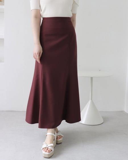 INGNI(イング) バックレースアップマーメイドスカート ボルドー