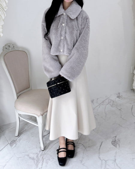 INGNI(イング) バックレースアップマーメイドスカート ライトベージュ