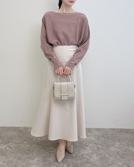 INGNI(イング) バックレースアップマーメイドスカート ライトベージュ