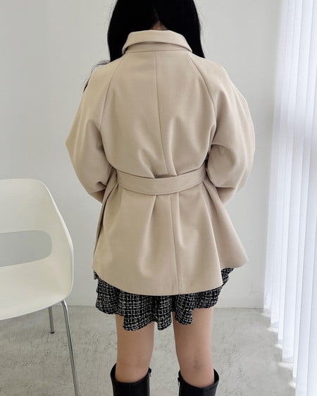 INGNI(イング) エコファー取り外しケープライクコート アイボリー