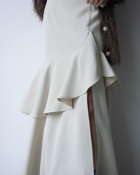 INGNI(イング) バックレースアップアシメスリットキャミワンピース ライトベージュ