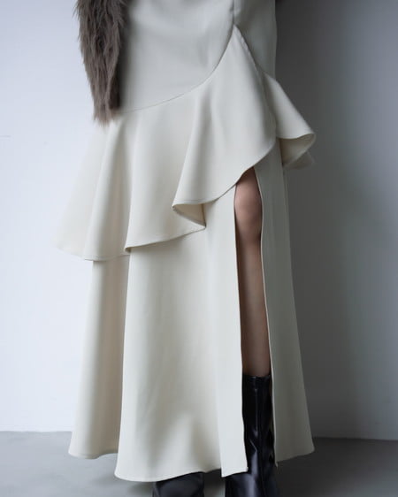 INGNI(イング) バックレースアップアシメスリットキャミワンピース ライトベージュ