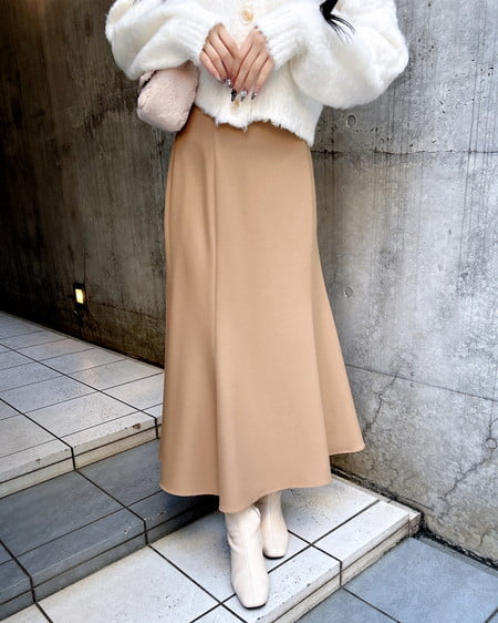 INGNI(イング) バックレースアップマーメイドスカート キャメル/A