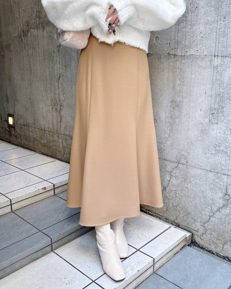 INGNI(イング) バックレースアップマーメイドスカート キャメル/A