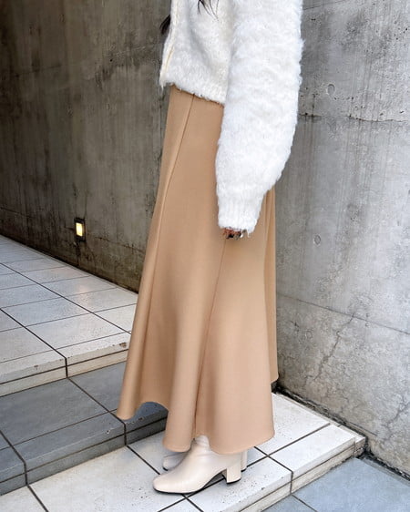 INGNI(イング) バックレースアップマーメイドスカート キャメル/A