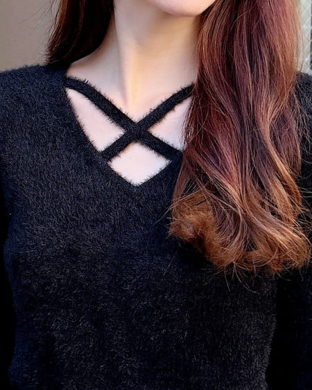 INGNI(イング) フェザークロスニット クロ