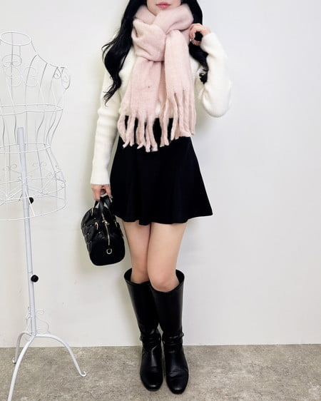 INGNI(イング) フェザークロスニット アイボリー