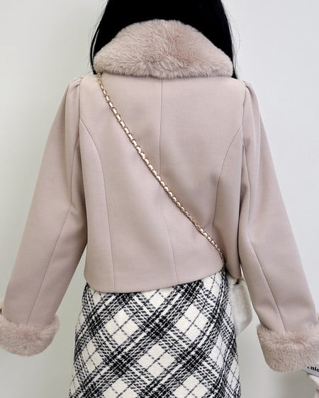 INGNI(イング) マルチWayビッグリボンショート丈コート ピンク