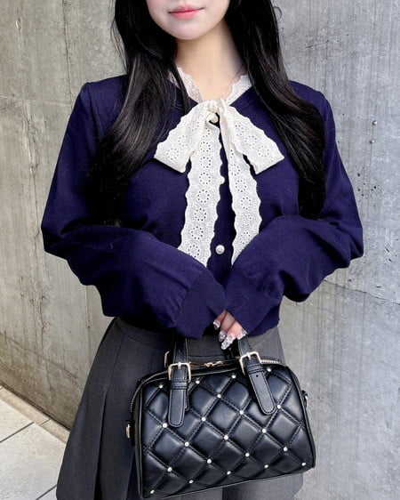 INGNI(イング) レースボウタイニット コン