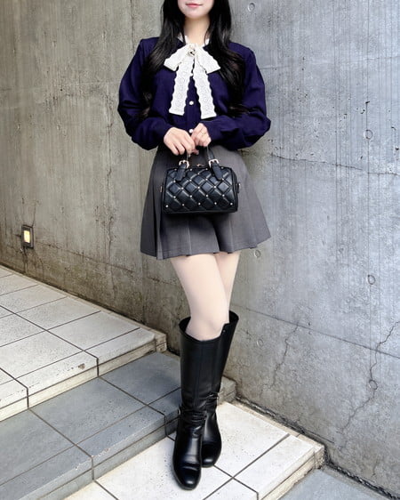 INGNI(イング) レースボウタイニット コン