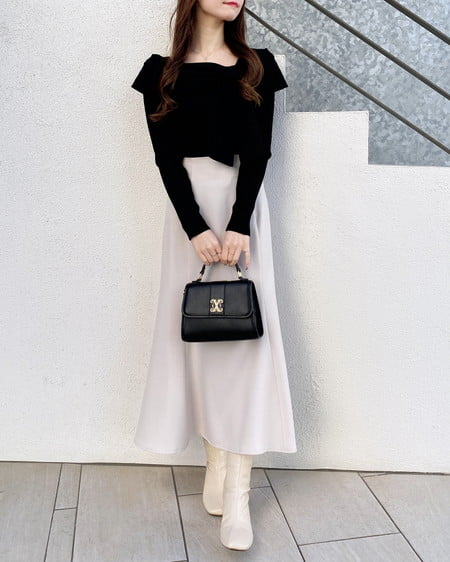 INGNI(イング) バックリボンマーメイドスカート ライトベージュ