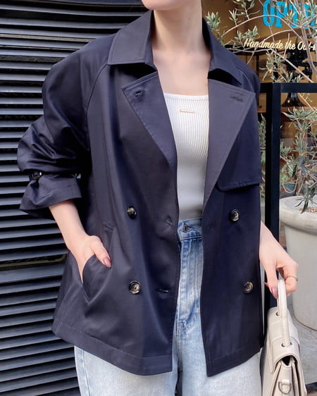 INGNI(イング) ミドル丈トレンチコート コン