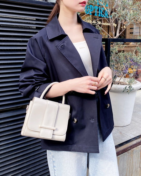 INGNI(イング) ミドル丈トレンチコート コン