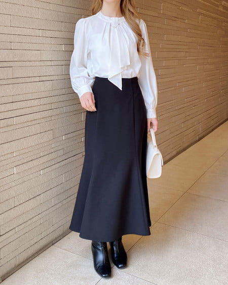 INGNI(イング) バックレースアップマーメイドスカート クロ