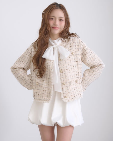 INGNI(イング) サテンバルーンスカパン オフホワイト