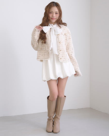 INGNI(イング) サテンバルーンスカパン オフホワイト