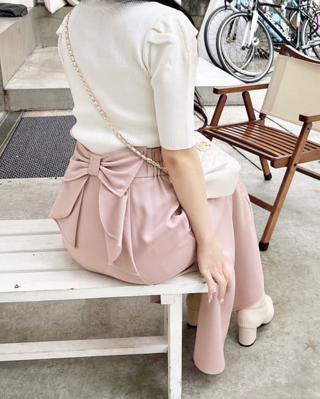 INGNI(イング) バックリボンマーメイドスカート ピンク