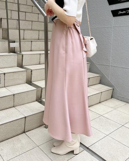 INGNI(イング) バックリボンマーメイドスカート ピンク