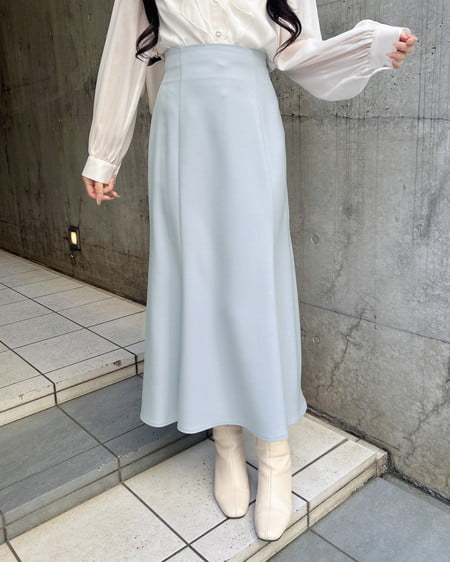 INGNI(イング) バックリボンマーメイドスカート サックス