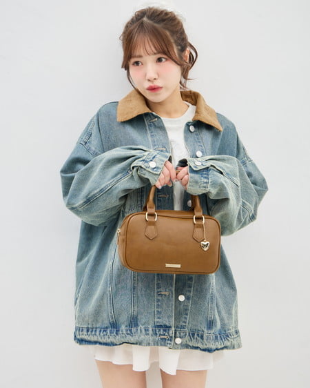 INGNI(イング) 襟異素材取り外しビッグGジャン デニム/ブルー