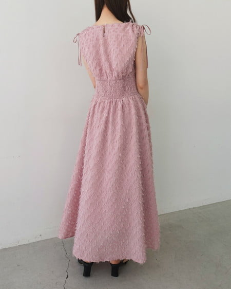 INGNI(イング) ジャガードフリンジワンピース ピンク