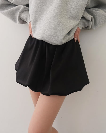 INGNI(イング) サテンバルーンスカパン クロ