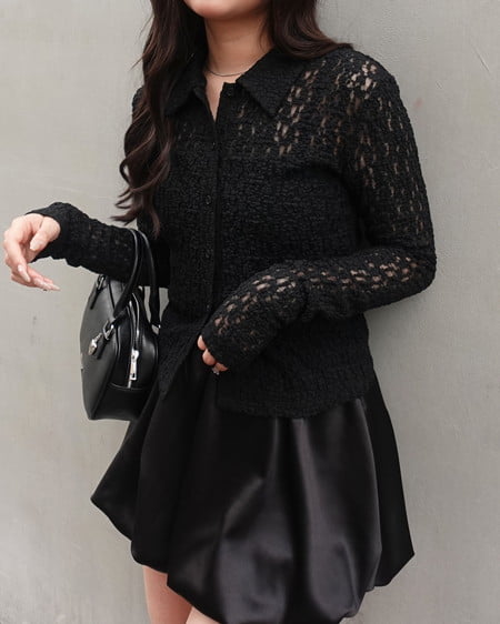 INGNI(イング) サテンバルーンスカパン クロ