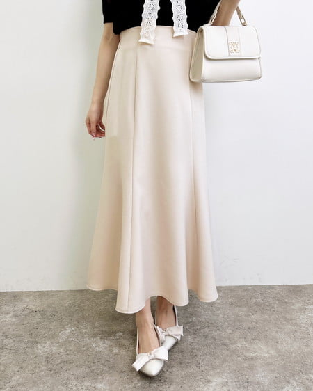 INGNI(イング) バックリボンマーメイドスカート ライトベージュ