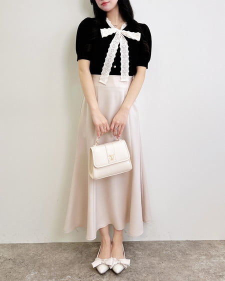 INGNI(イング) バックリボンマーメイドスカート ライトベージュ