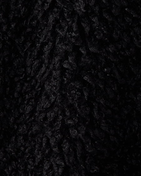 INGNI(イング) リボン取り外しスタンドボアブルゾン クロ