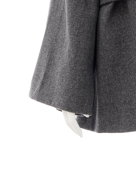 INGNI(イング) エコファー取り外しケープライクコート グレー/モク