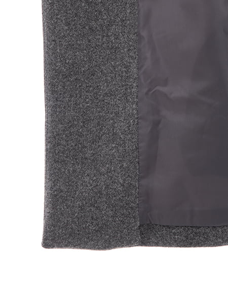 INGNI(イング) エコファー取り外しケープライクコート グレー/モク