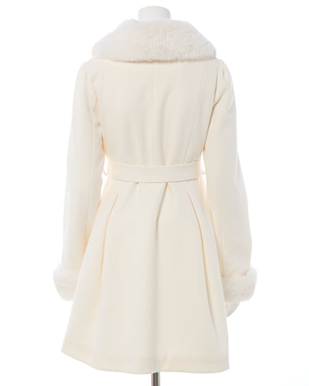 INGNI(イング) エコファー取り外し4Wayドーリーコート オフホワイト