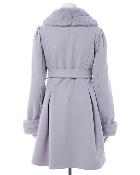 INGNI(イング) エコファー取り外し4Wayドーリーコート グレー