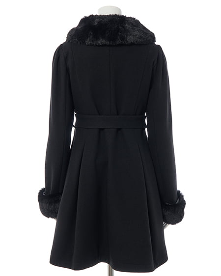 INGNI(イング) エコファー取り外し4Wayドーリーコート クロ