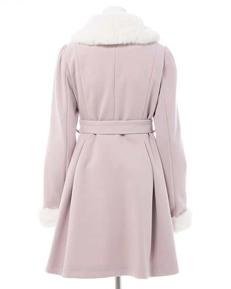 INGNI(イング) エコファー取り外し4Wayドーリーコート ピンク