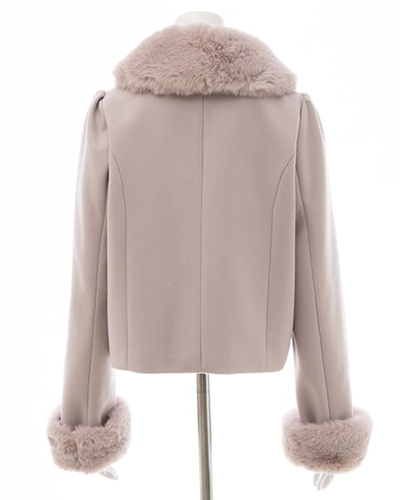 INGNI(イング) マルチWayビッグリボンショート丈コート ピンク