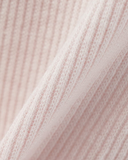 INGNI(イング) レースレイヤード風リボン付き半袖リブトップス ライトピンク