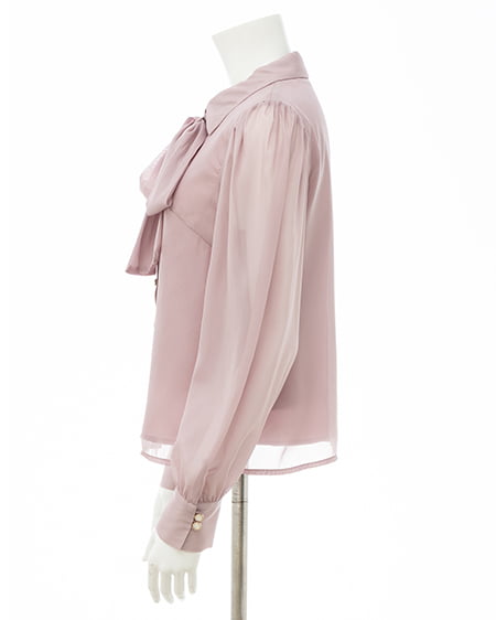 INGNI(イング) シアーボウタイブラウス ピンク