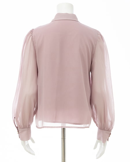 INGNI(イング) シアーボウタイブラウス ピンク