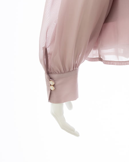 INGNI(イング) シアーボウタイブラウス ピンク