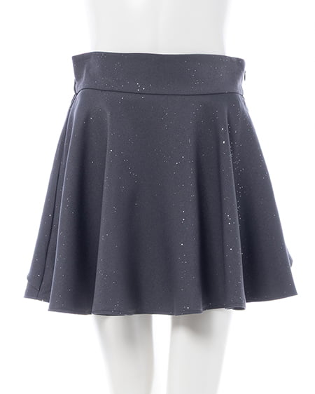 INGNI(イング) バックリボンラメフレアスカパン グレー