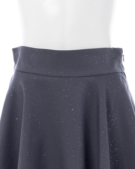 INGNI(イング) バックリボンラメフレアスカパン グレー