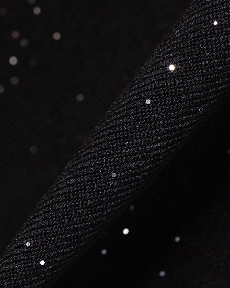 INGNI(イング) バックリボンラメフレアスカパン クロ