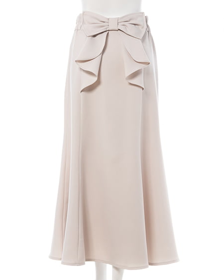 INGNI(イング) バックリボンマーメイドスカート ライトベージュ