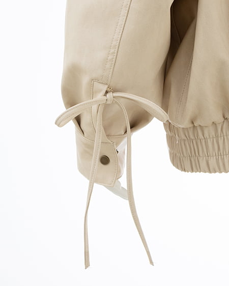 INGNI(イング) マルチWayリボンフェイクレザービッグブルゾン アイボリー