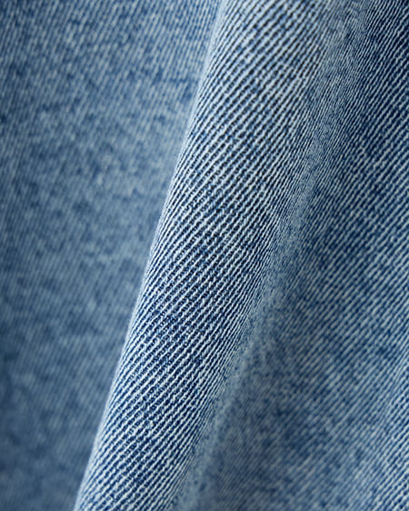 INGNI(イング) 襟異素材取り外しビッグGジャン デニム/ライトブルー