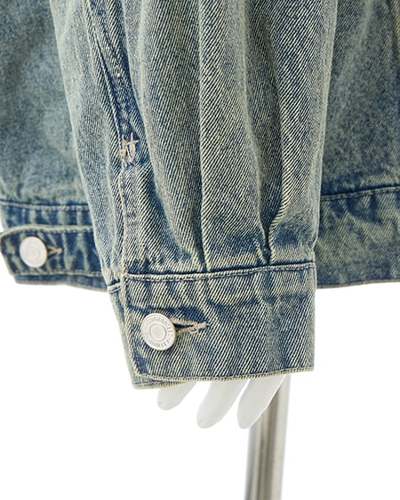 INGNI(イング) 襟異素材取り外しビッグGジャン デニム/ブルー