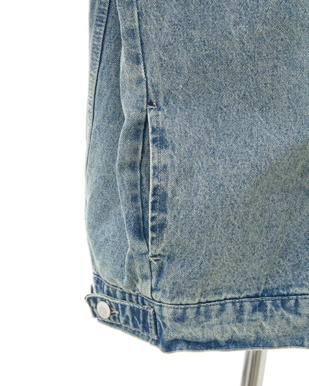 INGNI(イング) 襟異素材取り外しビッグGジャン デニム/ブルー